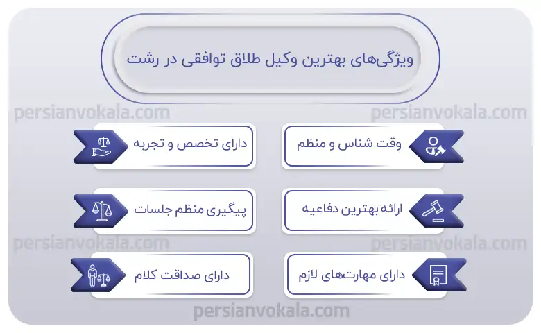 اینفوگرافیک بهترین وکیل طلاق توافقی در رشت